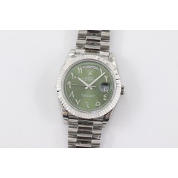 Rolex-DayDate 228236 40mm SS/SS Green Dial Arabic TWS A2836