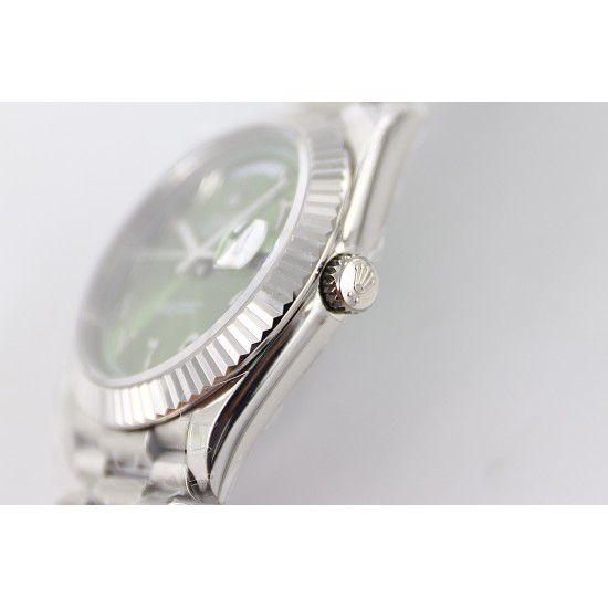 Rolex-DayDate 228236 40mm SS/SS Green Dial Arabic TWS A2836