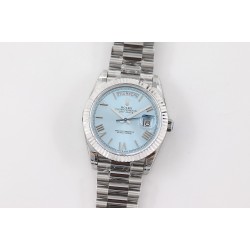 Rolex-DayDate 228236 40mm SS/SS Ice Blue Dial Rmn TWS A2836