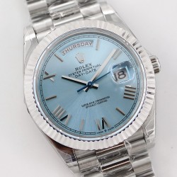 Rolex-DayDate 228236 40mm SS/SS Ice Blue Dial Rmn TWS A2836