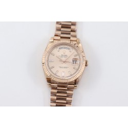 Rolex-DayDate 40mm Flt RG/RG Rose Gold Baug. Diam TWS A2836