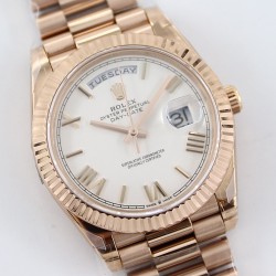 Rolex-DayDate 40mm RG/RG White/Rmn TWS A2836