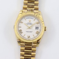 Rolex-DayDate 228238 40mm YG/YG White Dial Rmn TWS A2836
