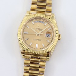 Rolex-DayDate 228238 40mm YG/YG Gold Dial Baguette TWS A2836