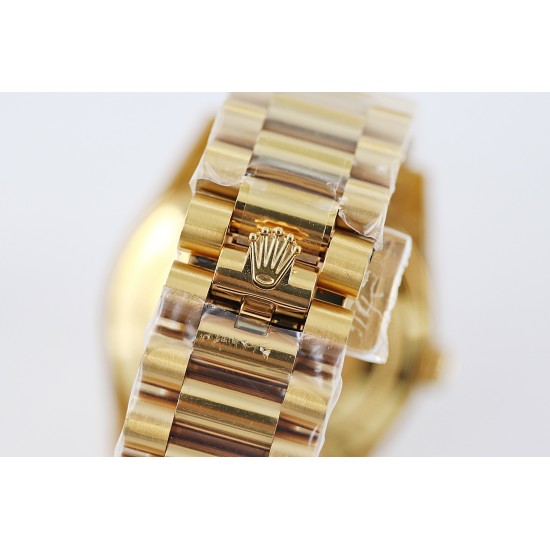 Rolex-DayDate 228238 40mm YG/YG Gold Dial Baguette TWS A2836