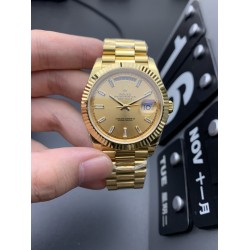 Rolex-DayDate 40mm YG/YG Gold/Dia Baguette EWF A2836