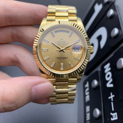 Rolex-DayDate 40mm YG/YG Gold/Dia Baguette EWF A2836