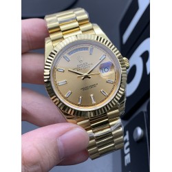 Rolex-DayDate 40mm YG/YG Gold/Dia Baguette EWF A2836