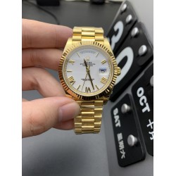 Rolex-DayDate 40mm YG/YG White/Rmn EWF A2836