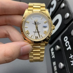 Rolex-DayDate 40mm YG/YG White/Rmn EWF A2836
