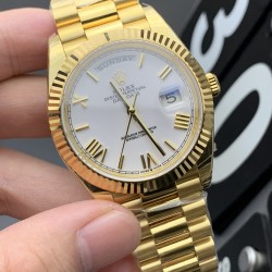 Rolex-DayDate 40mm YG/YG White/Rmn EWF A2836