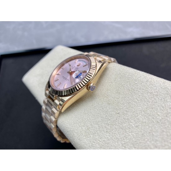 Rolex-DayDate 228235 40mm RG/RG Gold Textured/Stk EWF V4 VR3255