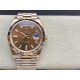 Rolex-DayDate 228235 40mm Pres RG/RG Brown/Dia EWF VR3255