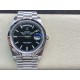 Rolex-DayDate 228239 40mm SS/SS Black/Stk EWF V4 VR3255