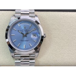 Rolex-DayDate 228236 40mm SS/SS Ice Blue Textured Dial EWF V4 VR3255
