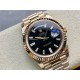 Rolex-DayDate 228235 40mm RG/RG Black/Baguette EWF V4 VR3255