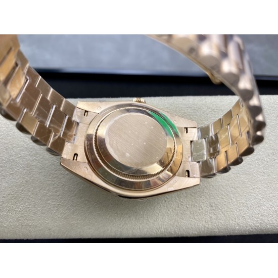 Rolex-DayDate 228235 40mm RG/RG Black/Baguette EWF V4 VR3255