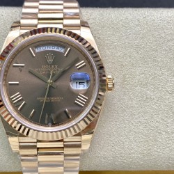 Rolex-DayDate 228235 40mm RG/RG O Brown/Rmn EWF V4 VR3255