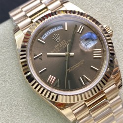 Rolex-DayDate 228235 40mm RG/RG O Brown/Rmn EWF V4 VR3255