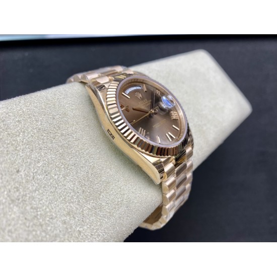 Rolex-DayDate 228235 40mm RG/RG O Brown/Rmn EWF V4 VR3255