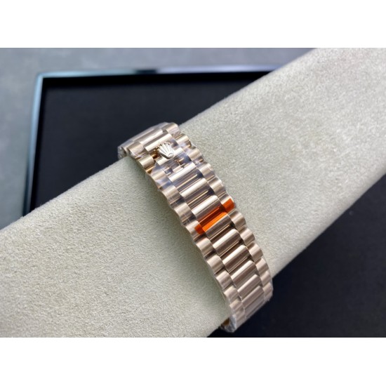 Rolex-DayDate 228235 40mm RG/RG Brown/Dia Diam EWF VR3255