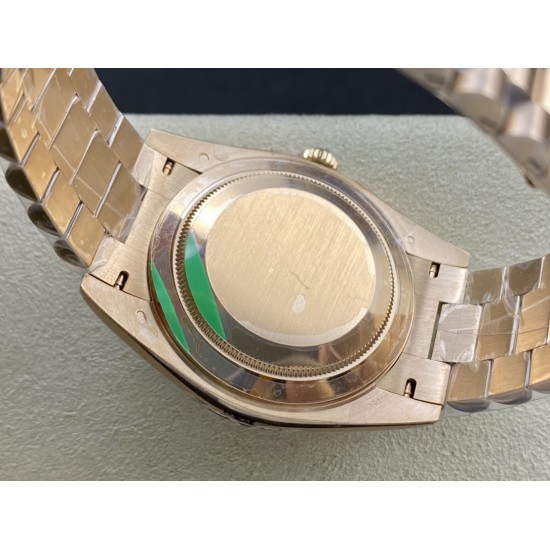 Rolex-DayDate 228235 40mm RG/RG Black/Baguette EWF V4 VR3255