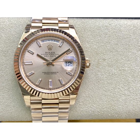 Rolex-DayDate 228235 40mm RG/RG Rose Gold/Dia EWF VR3255