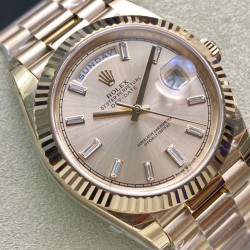 Rolex-DayDate 228235 40mm RG/RG Rose Gold/Dia EWF VR3255