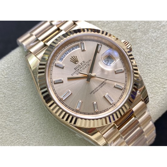 Rolex-DayDate 228235 40mm RG/RG Rose Gold/Dia EWF VR3255