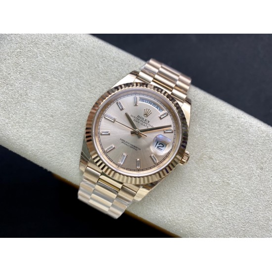 Rolex-DayDate 228235 40mm RG/RG Rose Gold/Dia EWF VR3255