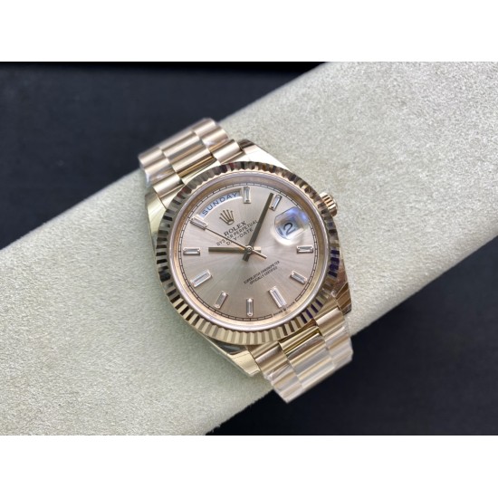 Rolex-DayDate 228235 40mm RG/RG Rose Gold/Dia EWF VR3255