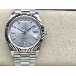 Rolex-DayDate 228236 40mm SS/SS Silver/Dia EWF VR3255