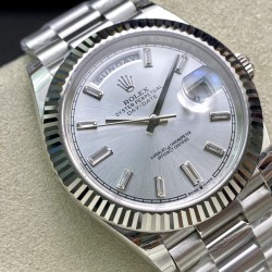 Rolex-DayDate 228236 40mm SS/SS Silver/Dia EWF VR3255