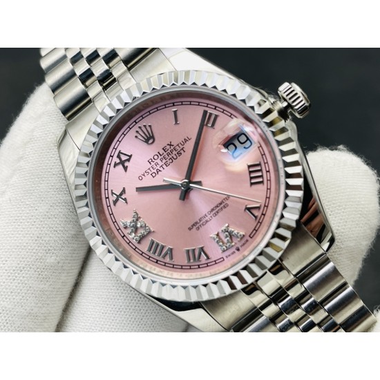 Rolex-Datejust 126334 41mm Jub SS/SS Pink /Rmn VRF A3235